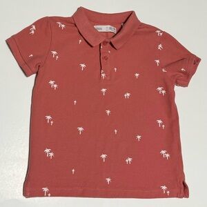 Zara boy Polo, size 3-4 years, good conditions! Dark salmon color